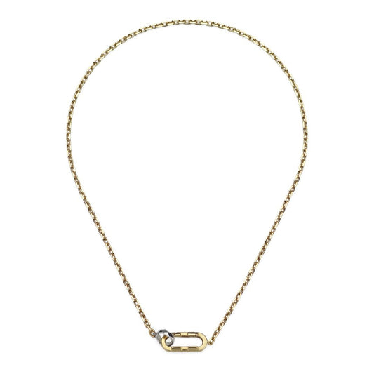 COLLANE GUCCI MOD. YBB786671001 elegant gold necklace on white background