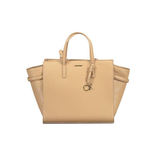 Calvin Klein Beige Polyester Women Handbag 1728,67403481248,Bags,Beige,Calvin Klein,Handbags - Women - Bags,New with tags,Women,Women - Bags Calvin Klein CA-17725