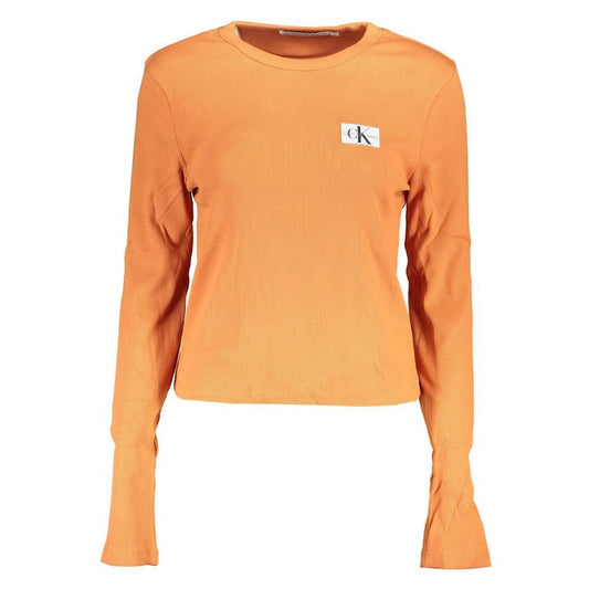Calvin Klein Orange Cotton Tops & T-Shirt