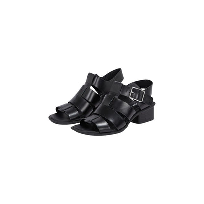 Calvin Klein Jeans Black Polyester Flat Sandals