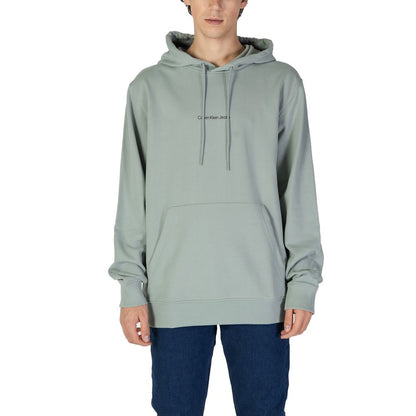 Calvin Klein Jeans Green Cotton Hoodie