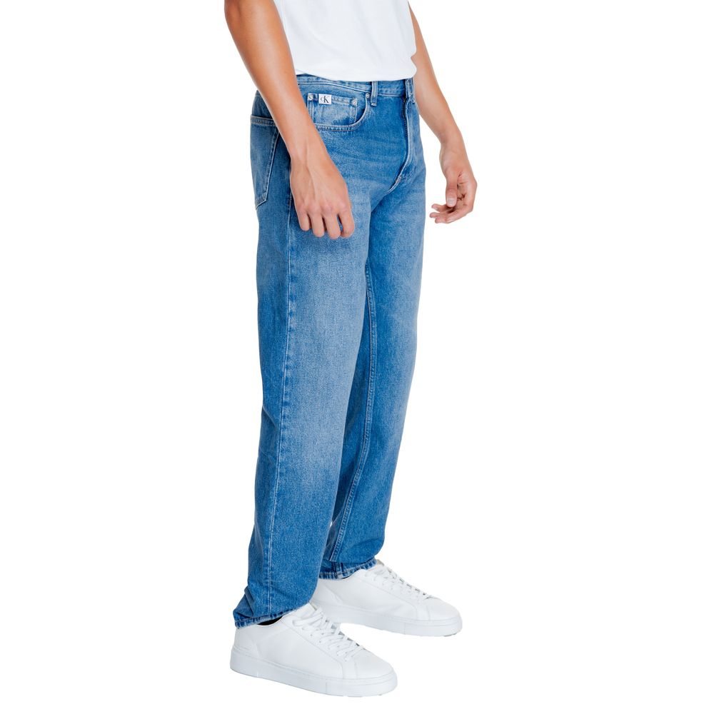 Calvin Klein Jeans Light Blue Cotton Relaxed Fit Jeans