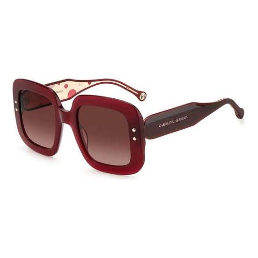 Carolina Herrera Carolina Herrera Red Resin Sunglasses CHCH0010SLHFAC 1728,Carolina Herrera,New with tags,Red,Sunglasses for Women - Sunglasses,Women
