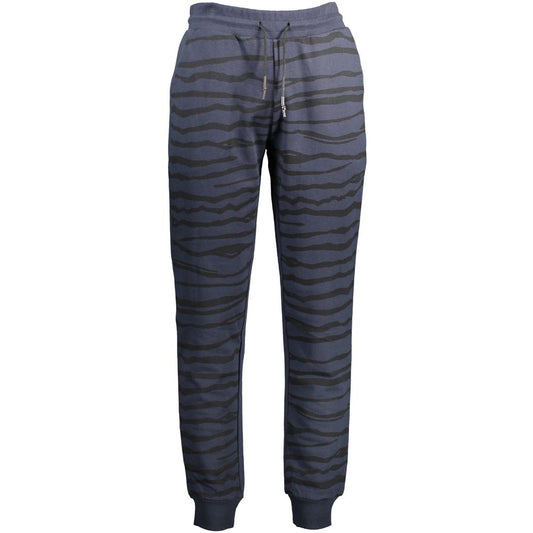 Cavalli Class Blue Cotton Pant