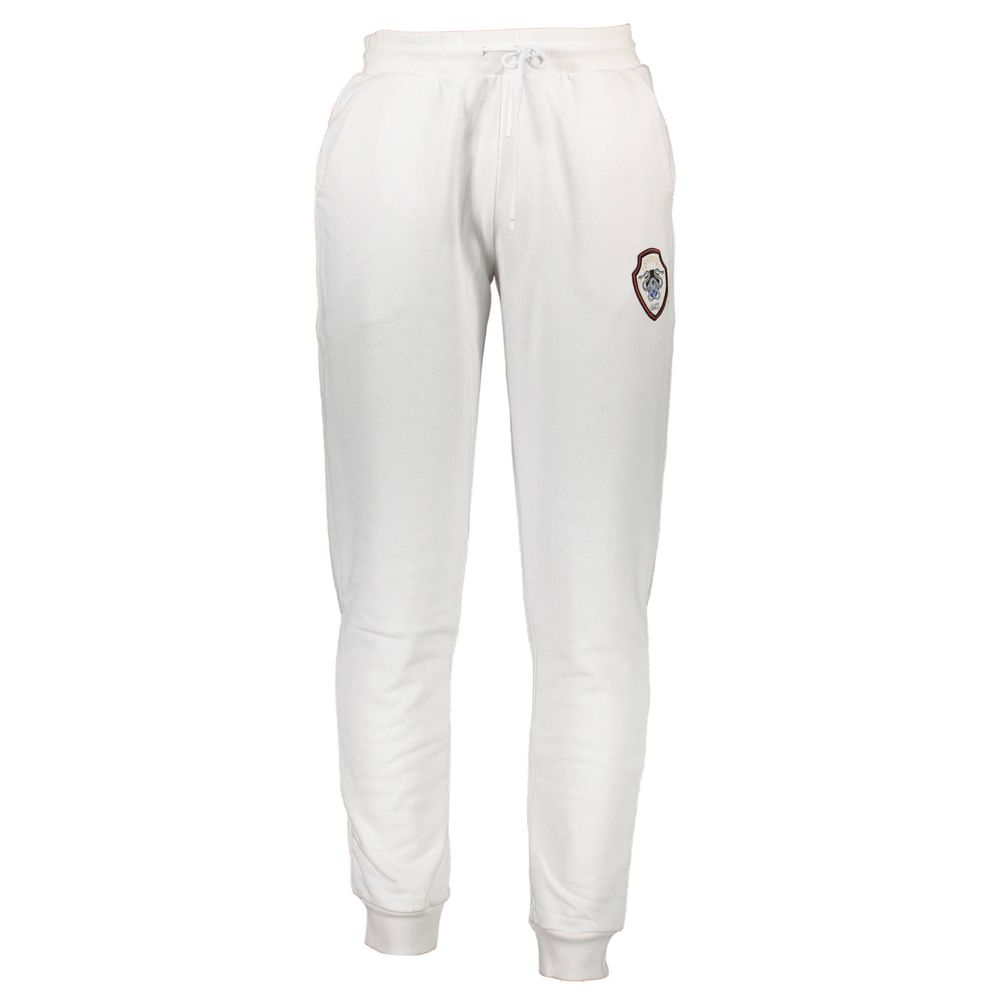 Cavalli Class White Cotton Pant