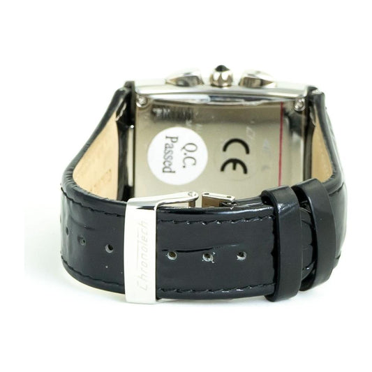 Chronotech Chronotech Black Leather Watch CHCT7018B04AC 1728,67434610848,Black,Chronotech,New with tags,Unisex,Unisex Watches - Watches