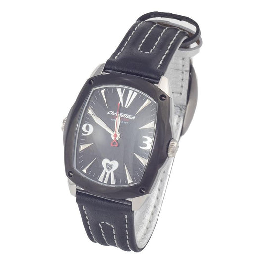 Chronotech Chronotech Black Leather Watch CHCT7696L12AC 1728,Black,Chronotech,New with tags,Unisex,Unisex Watches - Watches