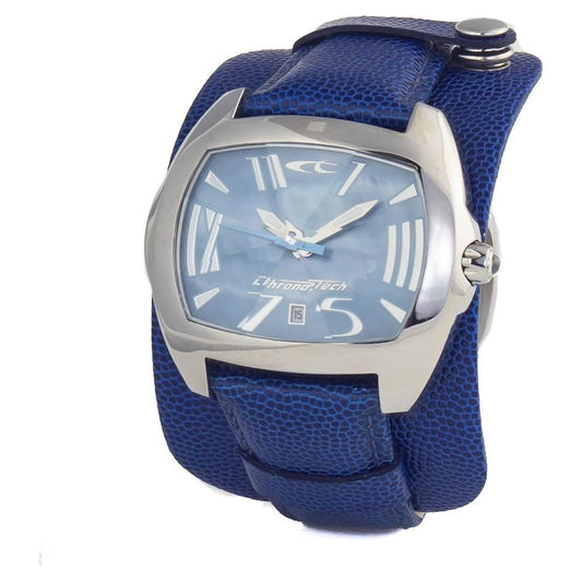 Chronotech Chronotech Blue Leather Watch CHCT2188L22AC 1728,67434610848,Blue,Chronotech,Men,New with tags,Watches,Watches for Men - Watches