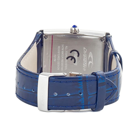 Chronotech Chronotech Blue Leather Watch CHCT7017M09AC 1728,Blue,Chronotech,Men,New with tags,Watches for Men - Watches