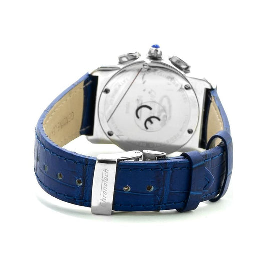 Chronotech Chronotech Blue Leather Watch CHCT7280M09AC 1728,67434610848,Blue,Chronotech,New with tags,Unisex,Unisex Watches - Watches