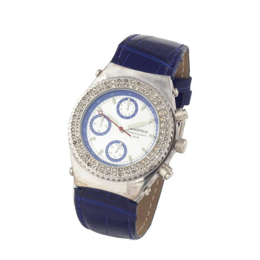 Chronotech Chronotech Blue Leather Watch CHCT7284S03AC 1728,Blue,Chronotech,New with tags,Watches for Women - Watches,Women