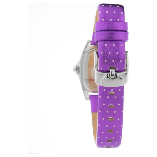 Chronotech Chronotech Purple Leather Watch CHCT7094SS43AC 1728,Chronotech,New with tags,Purple,Watches for Women - Watches,Women