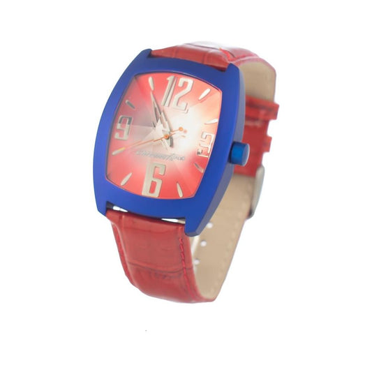 Chronotech Chronotech Red Leather Watch CHCT2050M05AC 1728,67434610848,Chronotech,New with tags,Red,Unisex,Unisex Watches - Watches