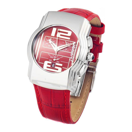 Chronotech Chronotech Red Leather Watch CHCT7280B05AC 1728,Chronotech,New with tags,Red,Watches for Women - Watches,Women