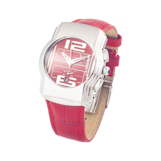 Chronotech Chronotech Red Leather Watch CHCT7280M05AC 1728,Chronotech,New with tags,Red,Unisex,Unisex Watches - Watches