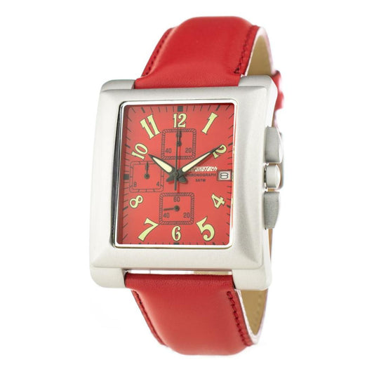Chronotech Chronotech Red Leather Watch CHCT735704AC 1728,Chronotech,New with tags,Red,Unisex,Unisex Watches - Watches