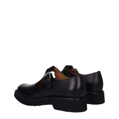 Church's Black Leather Oxfords And Derbies