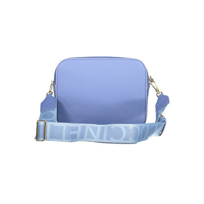 Coccinelle Light Blue Leather Women Handbag with adjustable strap showcasing Italian craftsmanship.