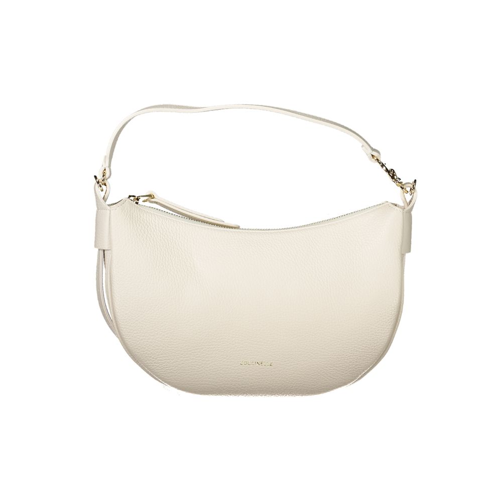 Front view with bag zipped and handles upright.