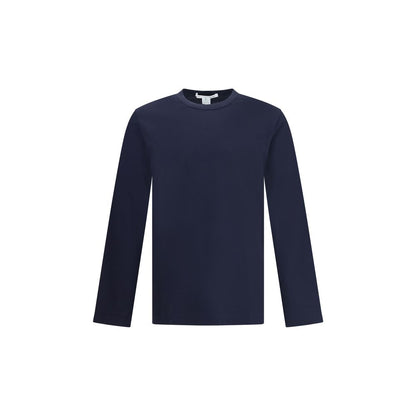 Comme Des Garçons Blue Cotton Long Sleeve T-Shirt