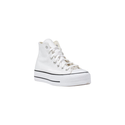 Converse White Polyester Platform Sneakers 1728,71956299936,Converse,EU36.5/US6.5,EU36/US6,EU37.5/US7.5,EU37/US7,EU38/US8,EU39.5/US9.5,EU39/US9,EU40/US10,EU41/US11,New with tags,Platform - Sneakers - Shoes,Shoes,Sneakers - Shoes,White,Women