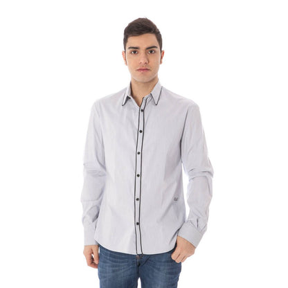 Costume National Blue Cotton Shirt