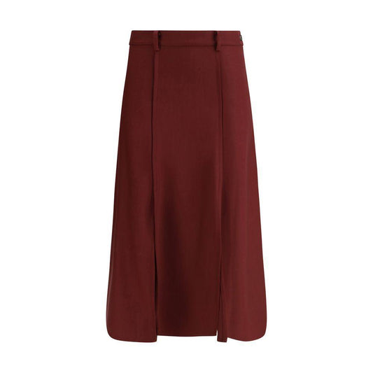 Crida Milano Seville midi Skirt CR-SIVIGLIABORDEAUX-2