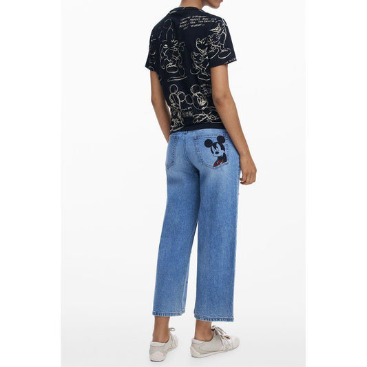 Desigual Black Cotton Women T-Shirt DE-39750-XS