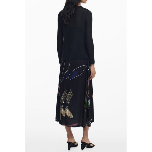 Desigual Black Polyester Women Dress DE-39780-XS