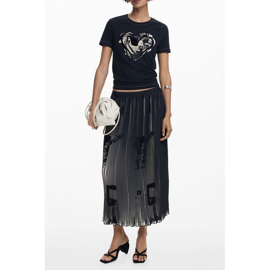 Desigual Black Polyester Women Skirt DE-39769-XS