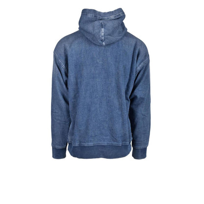 Diesel Blue Cotton Hoody