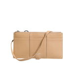 Dolce & Gabbana Beige Calfskin Leather Large Crossbody Card Holder Wallet SMY11212