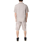Dolce & Gabbana Beige Floral Print Cotton Men Pajama Set Sleepwear