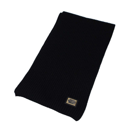 Dolce & Gabbana Black Cashmere Scarf