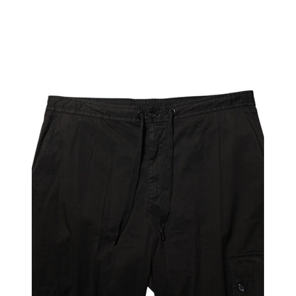 Dolce & Gabbana Black Cotton Cargo Jogger Sweatpants Pants