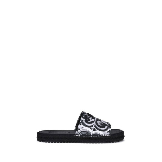 Dolce & Gabbana Black Cotton Espadrilles