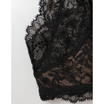 Dolce & Gabbana Black Floral Lace Mesh High Brief Panty Underwear, crafted in Italy from sheer lace and soft mesh.