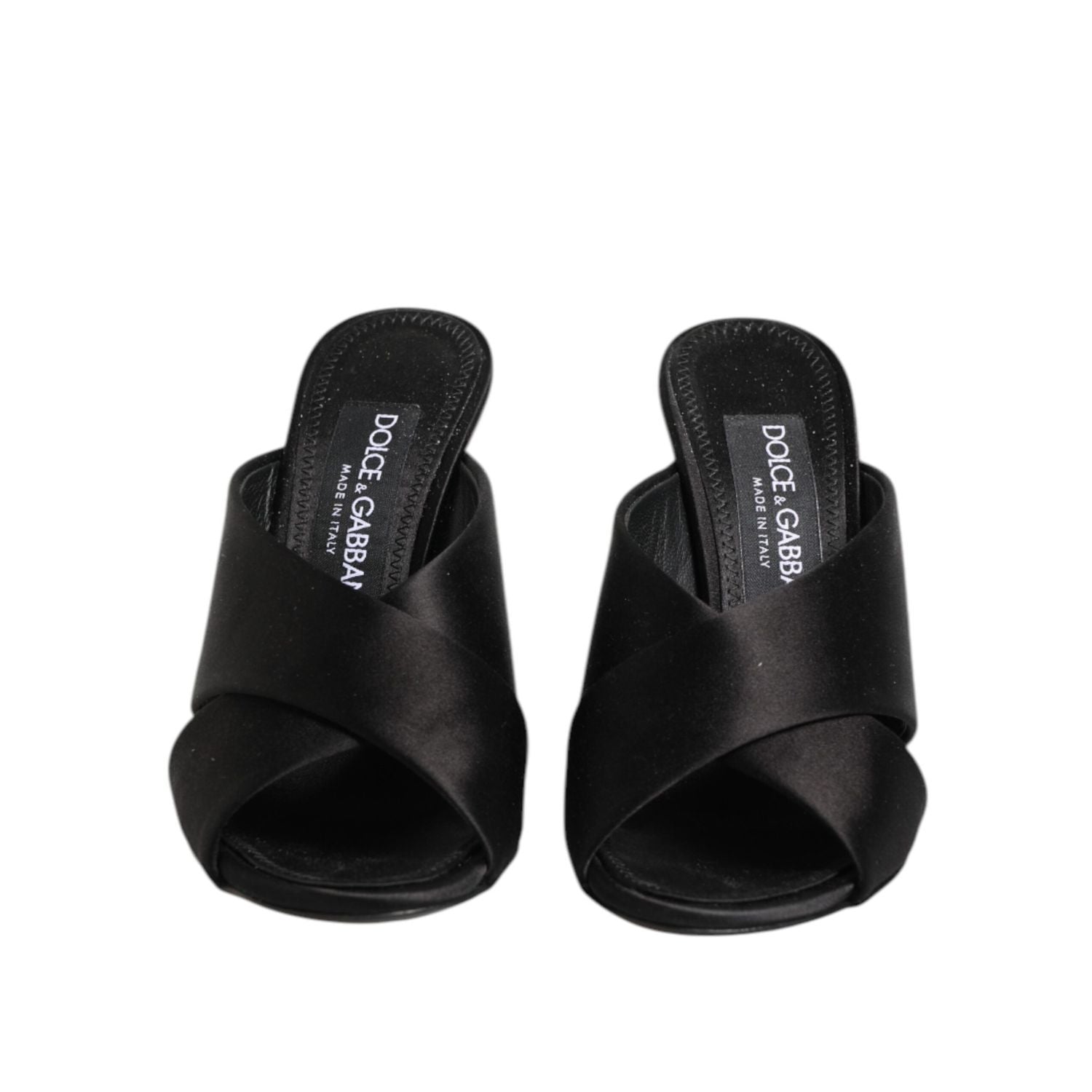 Dolce & Gabbana Black Keira Baroque High Heel Sandals Shoes