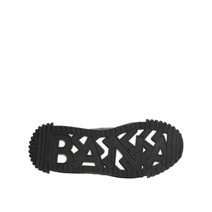 Dolce & Gabbana Black Logo Lace Low Top NS1 Sneaker Shoes
