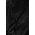 Close-up of Dolce & Gabbana Black Logo Polyester CrewNeck Sweatshirt Sweater fabric texture in premium polyester.