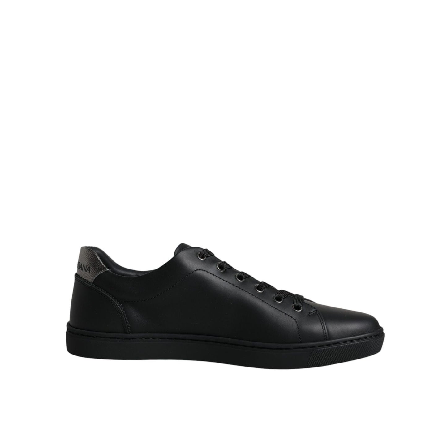 Dolce & Gabbana Black London Sacred Heart Men Sneakers Shoes