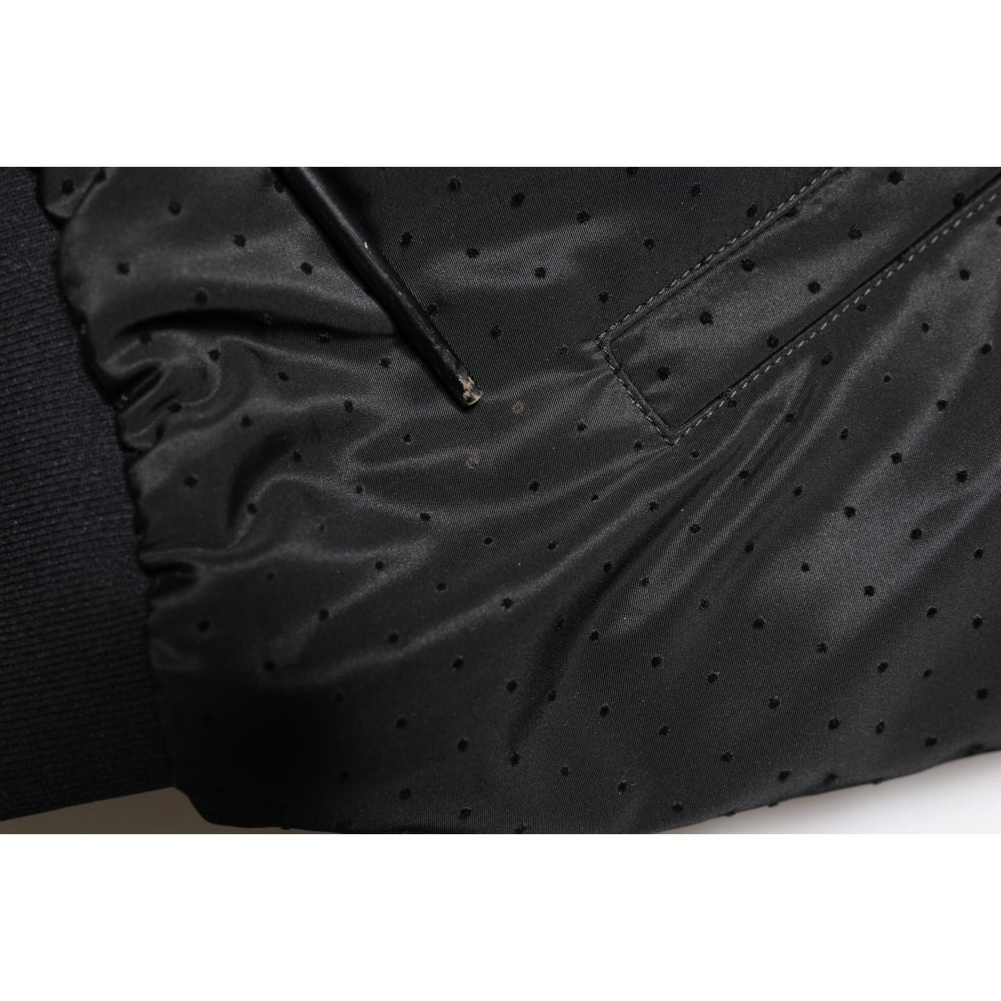 Dolce & Gabbana Black Long Sleeves Full Zip Bomber Jacket