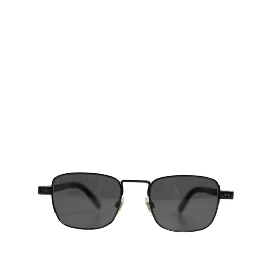 Dolce & Gabbana Black Metal Frame Square Lenses DG2222 Eyewear Sunglasses GLA1386