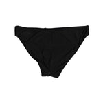Dolce & Gabbana Black Nylon Stretch Slip Brief Women Underwear, sleek and comfortable design, made in Italy.