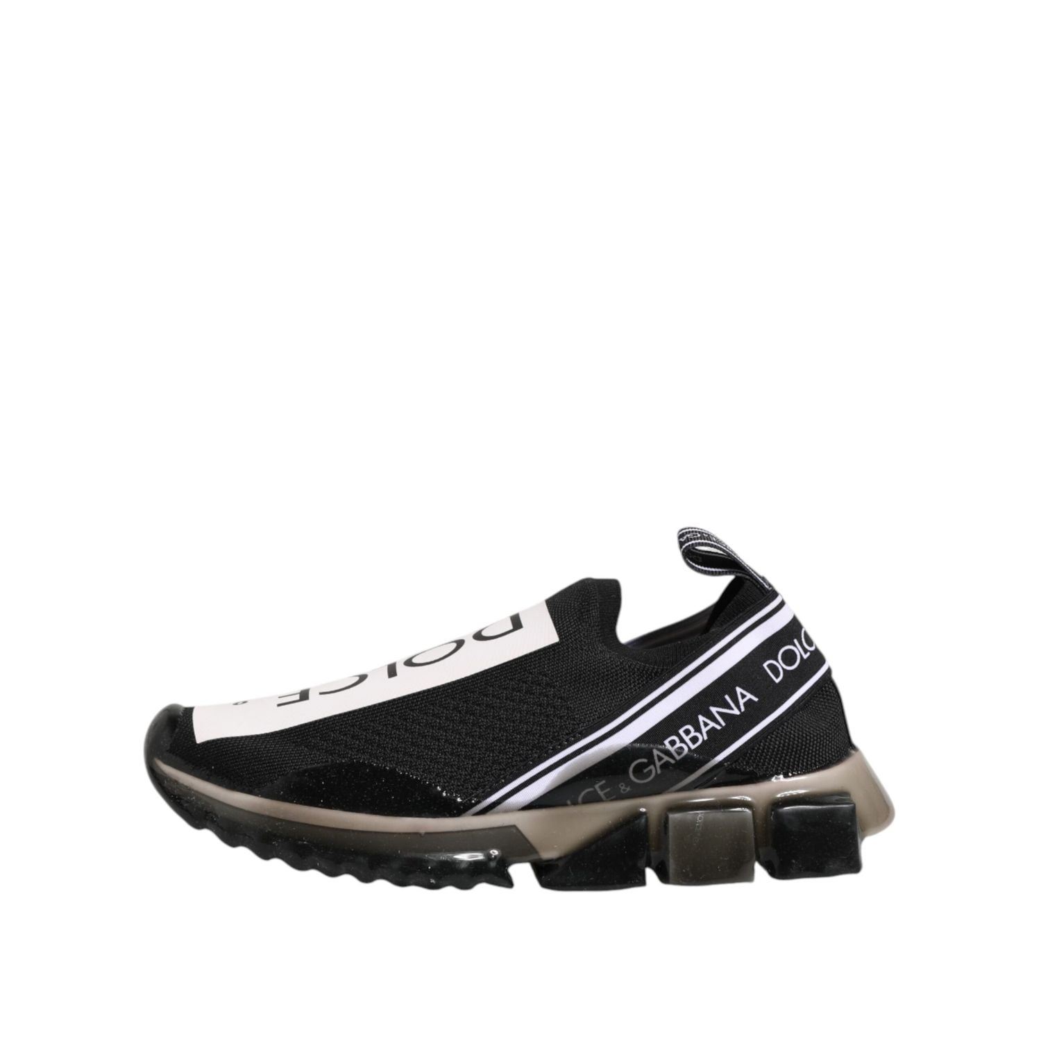 Dolce & Gabbana Black Sorrento Slip On Low Top Sneakers Shoes