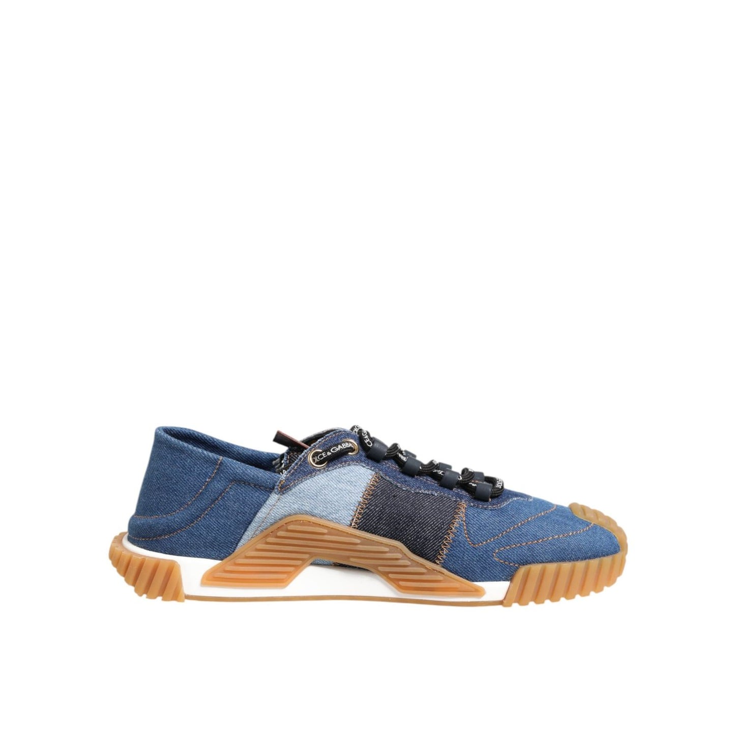 Dolce & Gabbana Blue Lace Up Low Top NS1 Sneakers Shoes MV7892-43.5