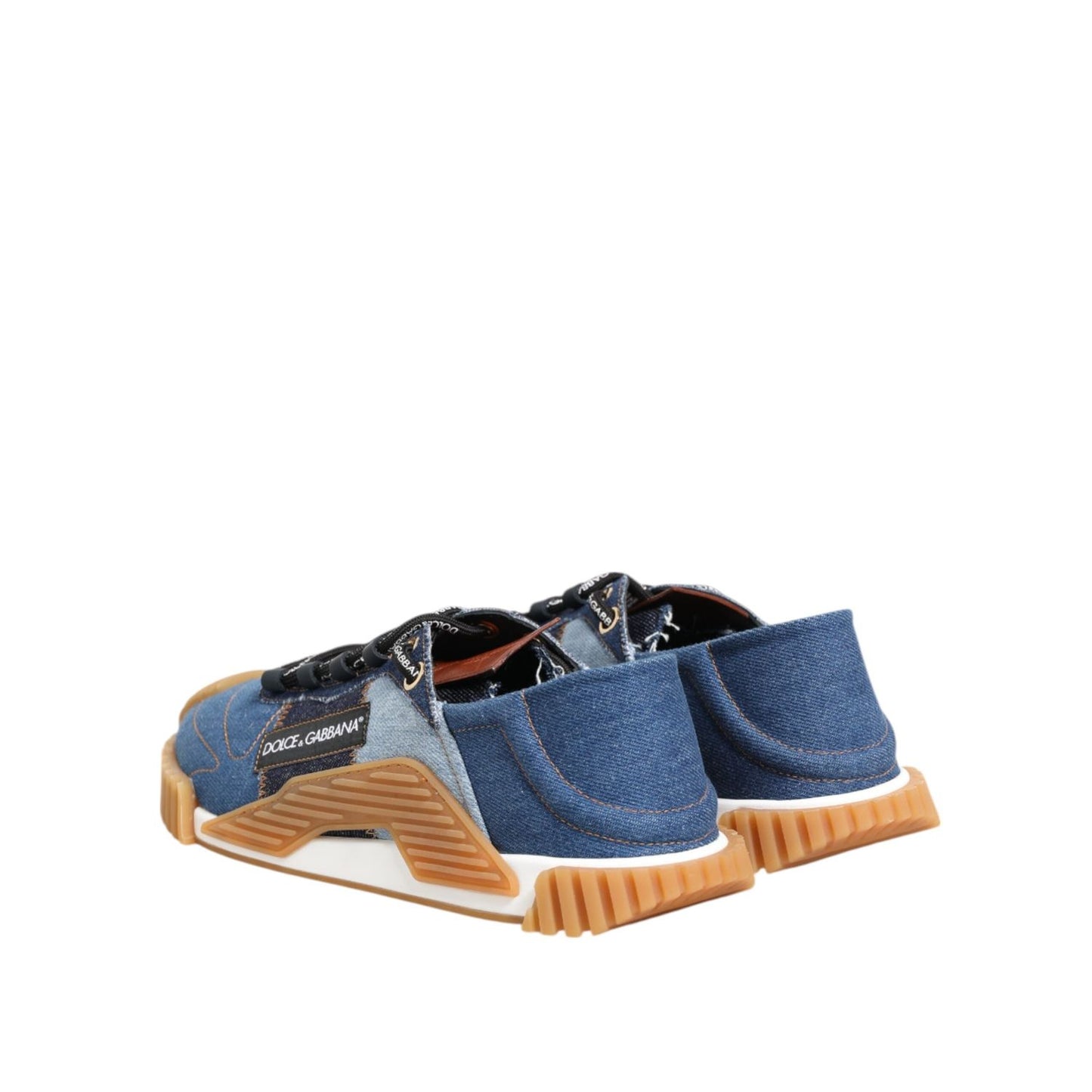Dolce & Gabbana Blue Lace Up Low Top NS1 Sneakers Shoes MV7892-43.5