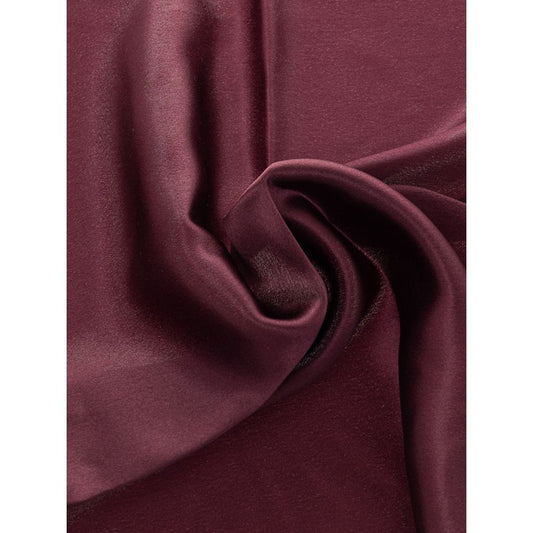 Dolce & Gabbana Bordeaux Silk Pocket Square, luxury silk fabric, rich wine color, size 32 x 32 cm, fashion accessory