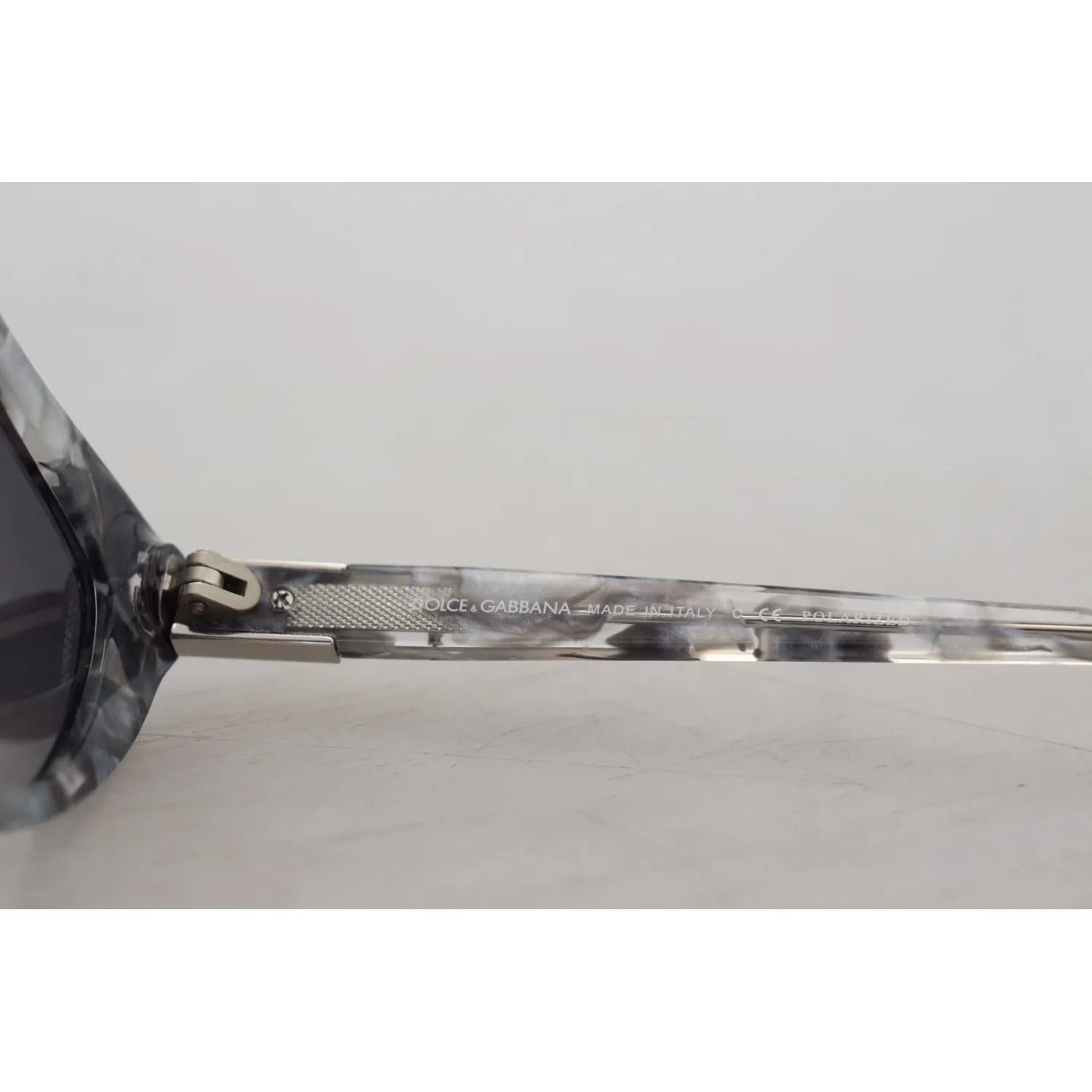 Dolce & Gabbana DG4194 Gray Acetate Logo Plaque Cat Eye Lens Sunglasses