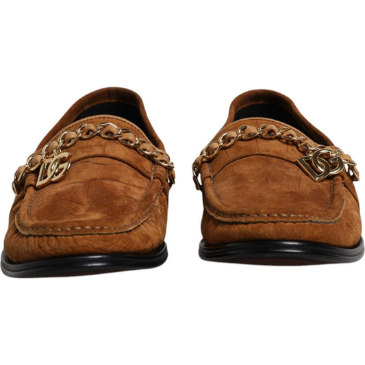 Dolce & Gabbana Dolce & Gabbana Brown Suede Leather Loafers Dress Shoes MV6555-43.5 1728,67345645728,Brown,Dolce & Gabbana,EU43.5/US10.5,Formal - Men - Shoes,Material: 100% Calf Leather,Men,Men - Shoes,Preowned / Defect,Shoes